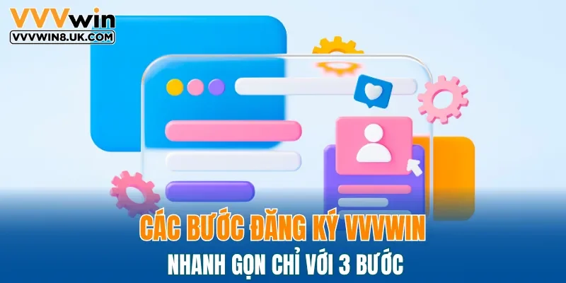 Các bước đăng ký VVVWIN nhanh gọn chỉ với 3 bước
